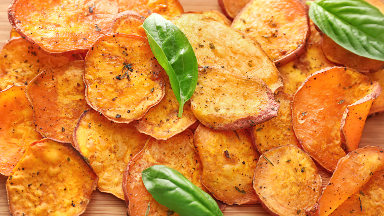 Chips de batata doce